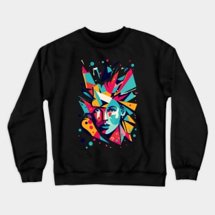 Woman Glass Face Crewneck Sweatshirt